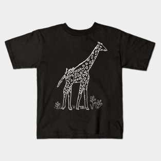 Love Animals - Giraffe in the Savanna Kids T-Shirt